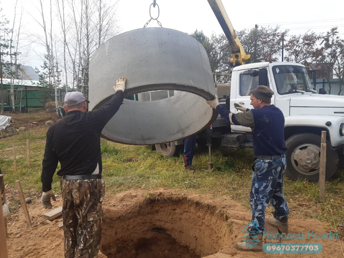 Монтаж кольца манипулятором